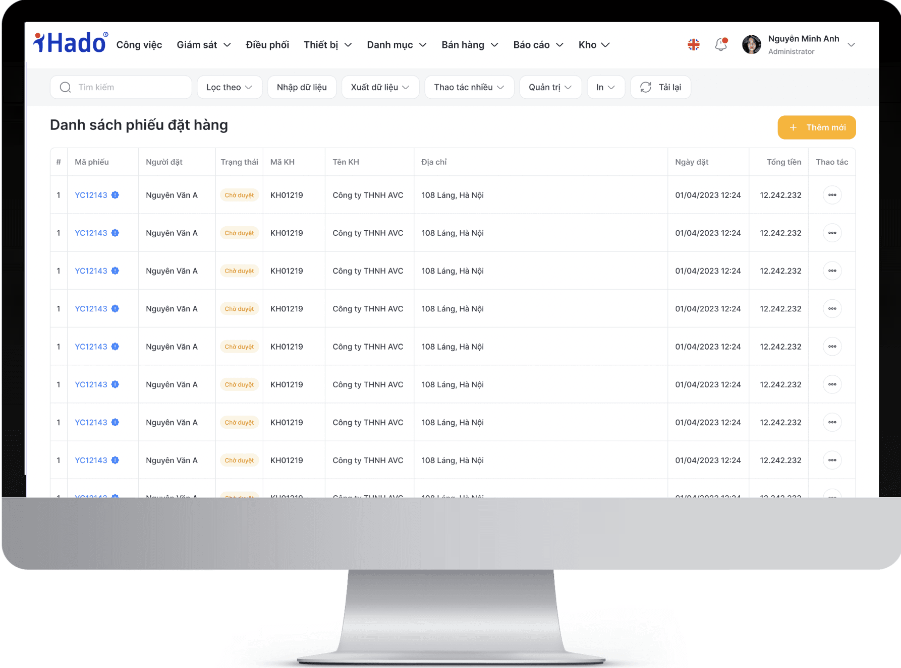 Quản lý chuỗi cung ứng DMS